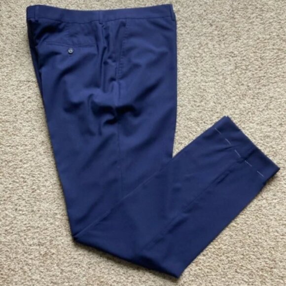 NWOT Brunello Cucinelli Men’s Navy Lightweight Wool Trousers Pants IT60 US 42-44 - Picture 1 of 16